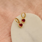 Ruby Heart Huggies