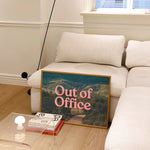 “Out of Office” Horizontal Poster, Wall Art, Trendy Poster