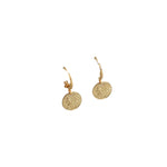 Petite Coin Huggie Earrings