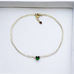 Emerald Heart Tennis Choker