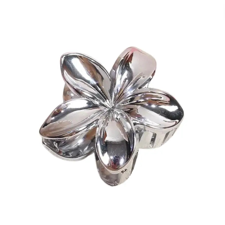 Hawaiian Flora Hair Claw Clip Available in Gold & Silver