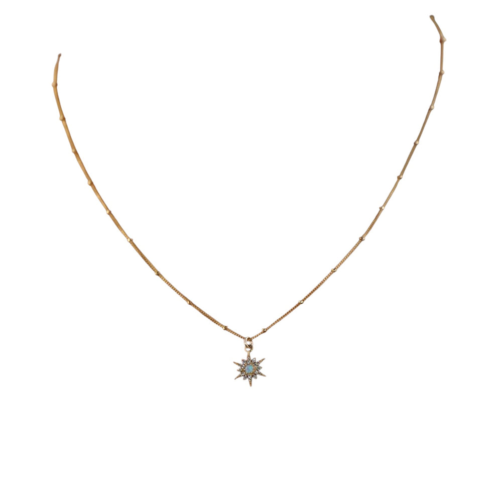 Opal Starburst Necklace