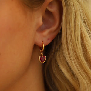 Ruby Heart Huggies