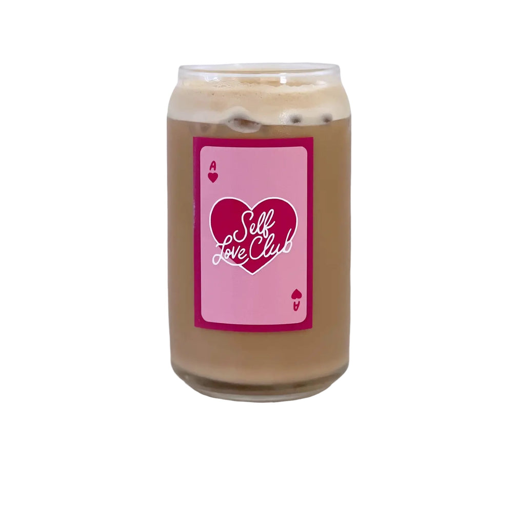 Self Love Club | Ace Of Hearts |Modern Coffee Glass