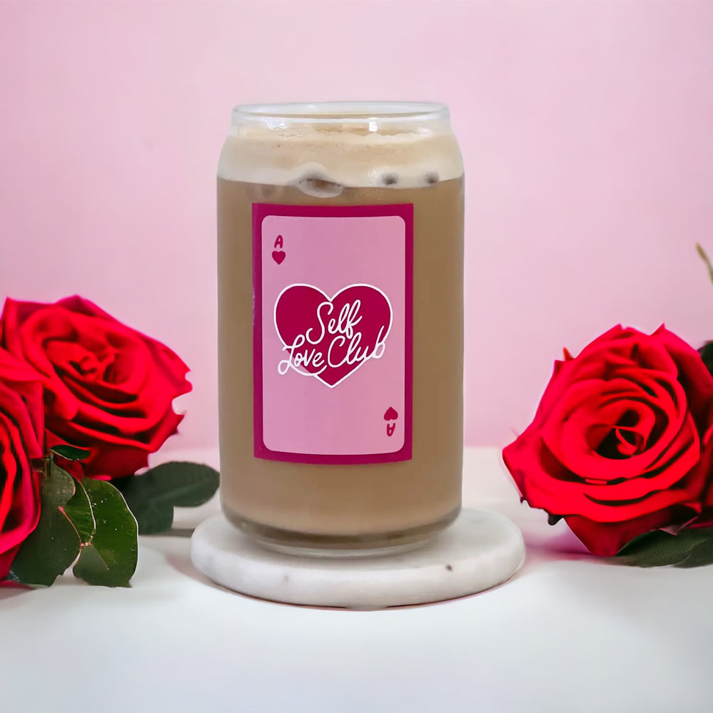 Self Love Club | Ace Of Hearts |Modern Coffee Glass