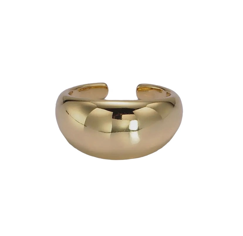 14K Adjustable Gold Dome Ring