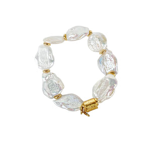 Pearl Beaded Bracelet 20mm Freshwater