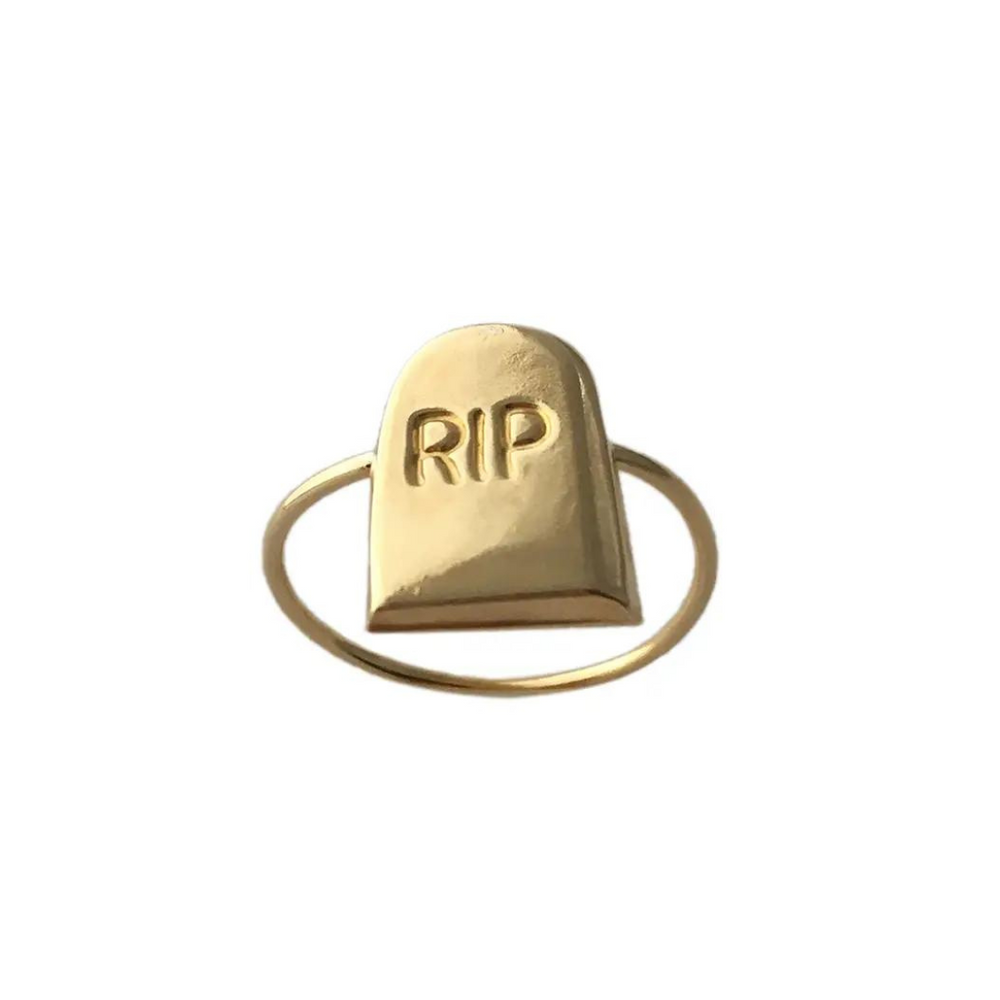 
                
                    Load image into Gallery viewer, RIP Gold Ring
                
            