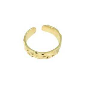 
                
                    Load image into Gallery viewer, Gold Wave Adjustable Ring
                
            