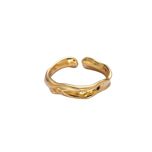
                
                    Load image into Gallery viewer, Minimalist Simple Gold Adjustable Ring
                
            