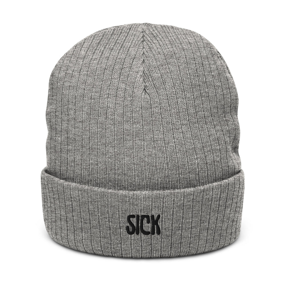 Sick Recycled Polyester Ribbed Knit Beanie